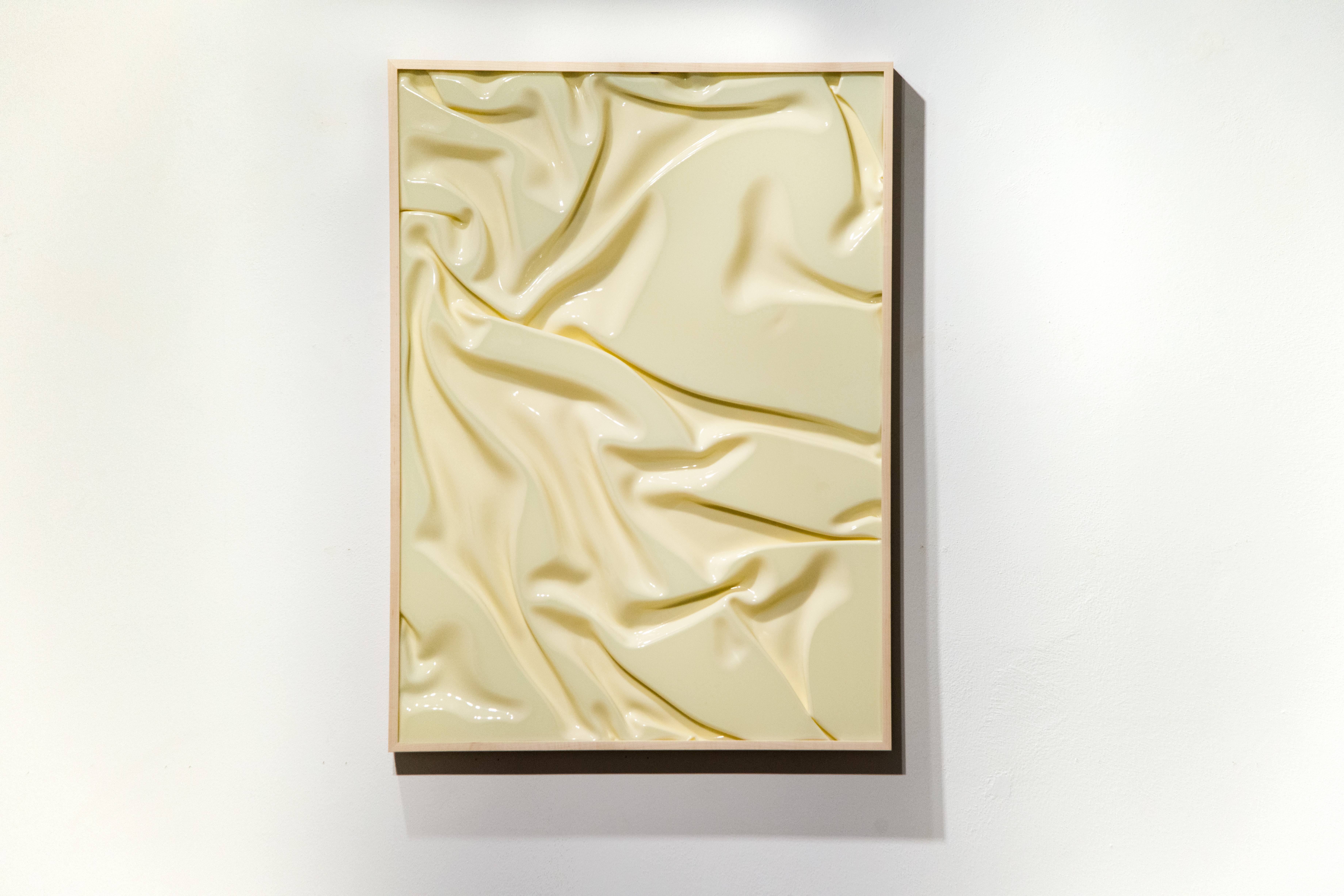Vanessa Safavi, Hands Bite, 2017, silicone and frame, 95 x 70 cm