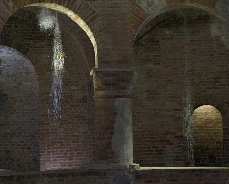 Installation view of I fiorellini di Carla, Rotonda di San Lorenzo, Mantova