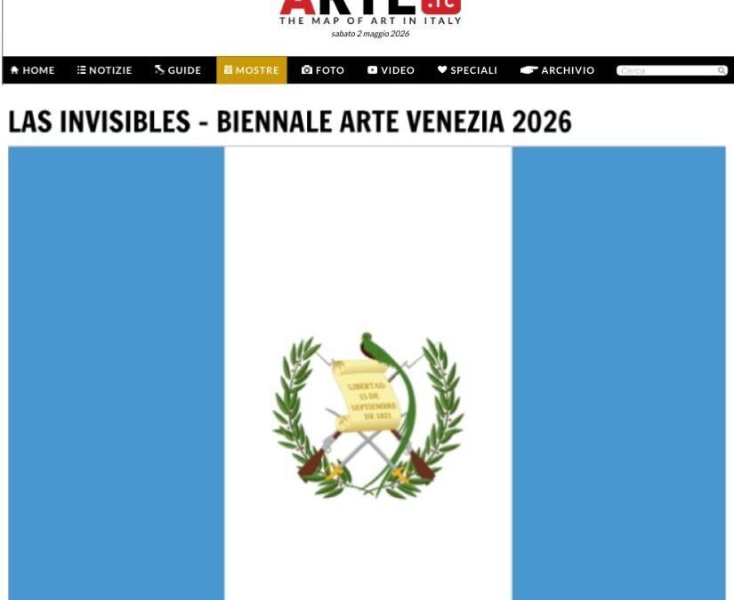 Las Invisibles – Biennale Arte Venezia 2026ARTE.it | May 2026